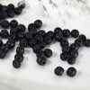 Přírodní lávové kameny - černé - ø 4 mm