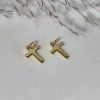 Přívěsek - pozlacený křížek - 2 x 1.1 cm