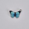Kovový přívěsek - motýl - různé varianty - 2 x 1,4 cm
