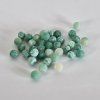 Přírodní mrazem prasklý achát - zelený - ø 8 mm