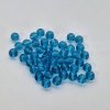 Skleněné korálky - průsvitné - tyrkysové - ø 8 mm