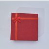 Dárková krabička - červená - 9 x 9 x 2,7 cm