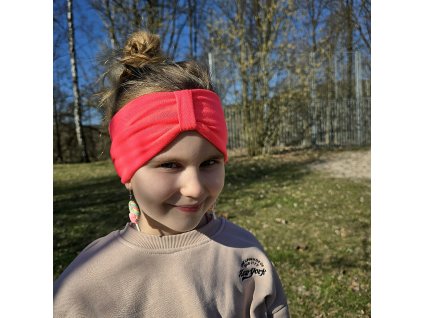 neonová růžová čelenka Lumi kids