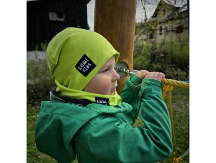 zelená čepice Lumi Kids