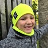 neonová čepice dětská