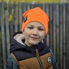 dětská oranžová čepice