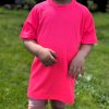 Neonově růžové funkční tričko