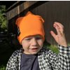 Neonově oranžová čepice Lumi Kids 1-3 roky