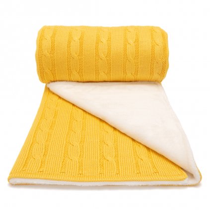 Zimná detksá deka žltá