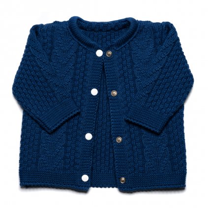 modry kojenecky svetrik