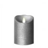 bougies 13cm luminara argent t
