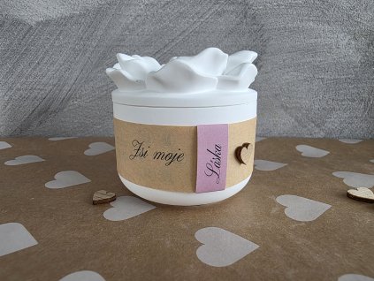 LÁSKA Sójová svíčka KVĚTINA