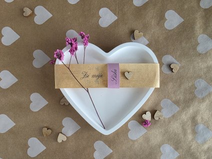 LÁSKA tác ve tvaru srdce