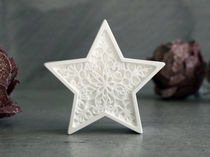 Hvězda s jemným zdobením