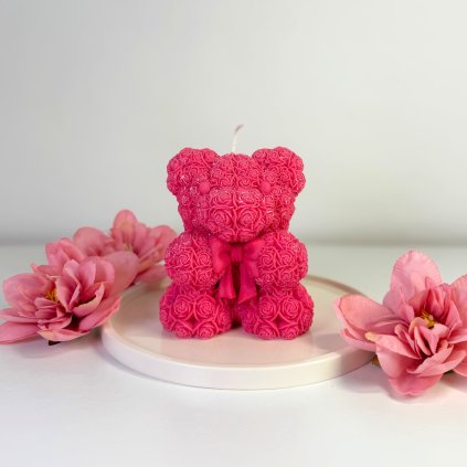 Teddy bow fuchsiová