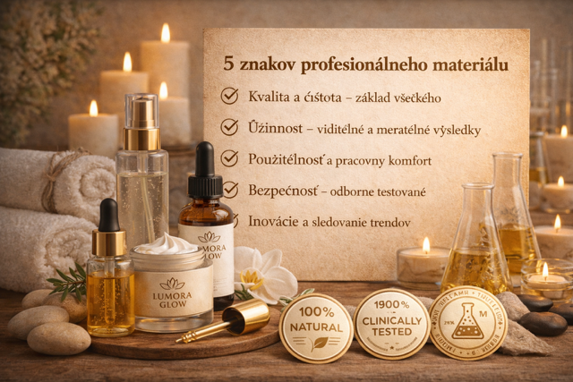 5 znakov profesionálneho materiálu