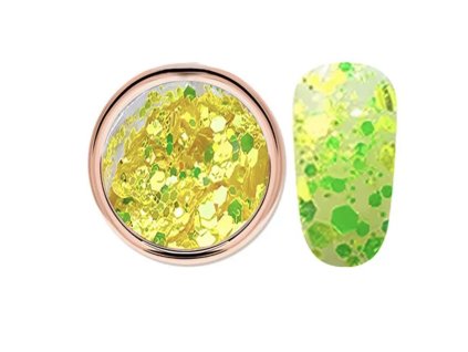 Dekoratívny fliter v žiarivej zelenej farbe 47