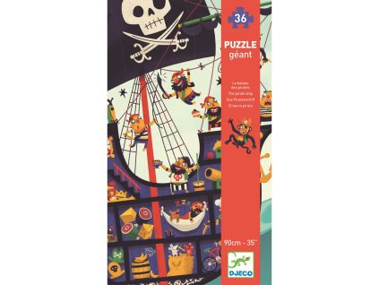 DJECO Velké puzzle pirátský koráb