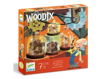 DJECO Woodix - sada 5 hlavolamů
