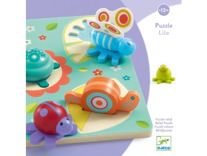 DJECO Zvířátka v přírodě- vkládací puzzle