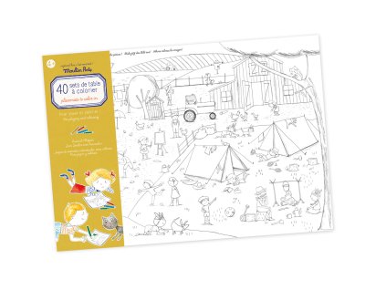 MOULIN ROTY Velký set omalovánek s úkoly Cestování