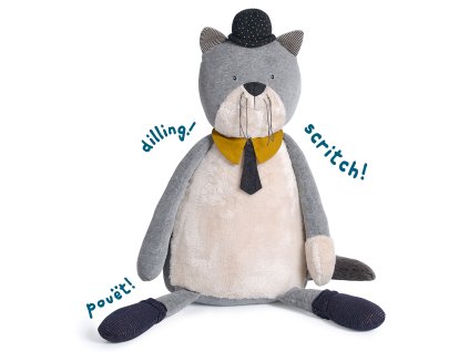 MOULIN ROTY Velký plyšový kocourek Ferdinand - 75cm