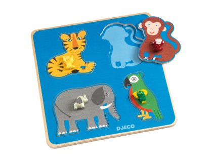DJECO Vkládačka Family jungle