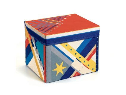 DJECO Box na hračky a sedátko Raketa