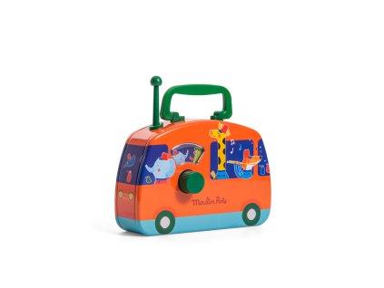 MOULIN ROTY Plechový hudební autobus