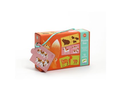 DJECO Duo puzzle Počítání se zvířátky