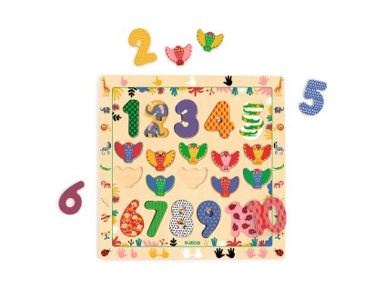 DJECO Puzzle s čísly 1 - 10