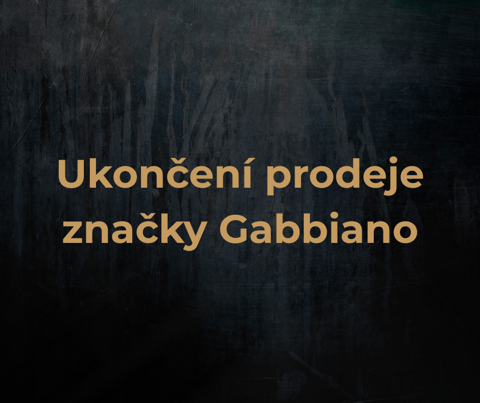 Ukončujeme prodej značky Gabbiano