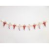 lunamies set privesku minimalist rocket brown multicoloured bunting
