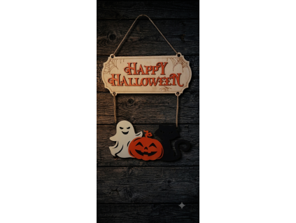 Halloween ajtódísz