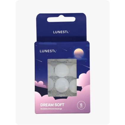 Lunesto Dream Soft silikonové špunty do uší 6 párů