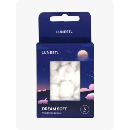 Lunesto Dream Soft voskové špunty do uší 6 párů
