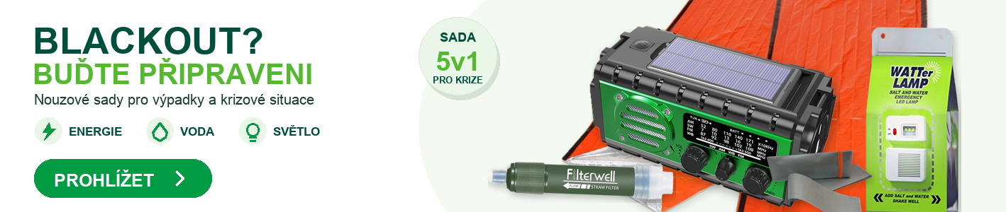 Blackout sada 5v1 – nouzové vybavení pro výpadky proudu a krizové situace