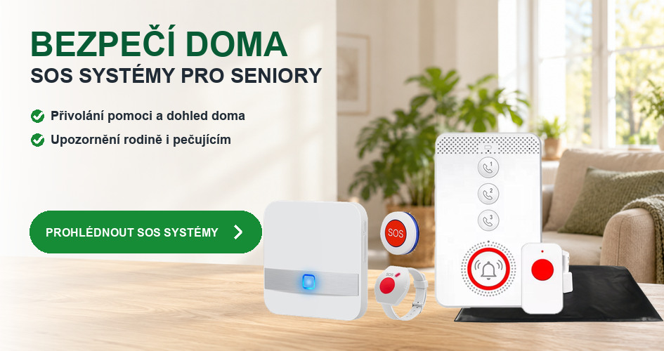 Domácí SOS systémy pro seniory – Pflegeruf Home, SafeCall Home 4G a SafeStep