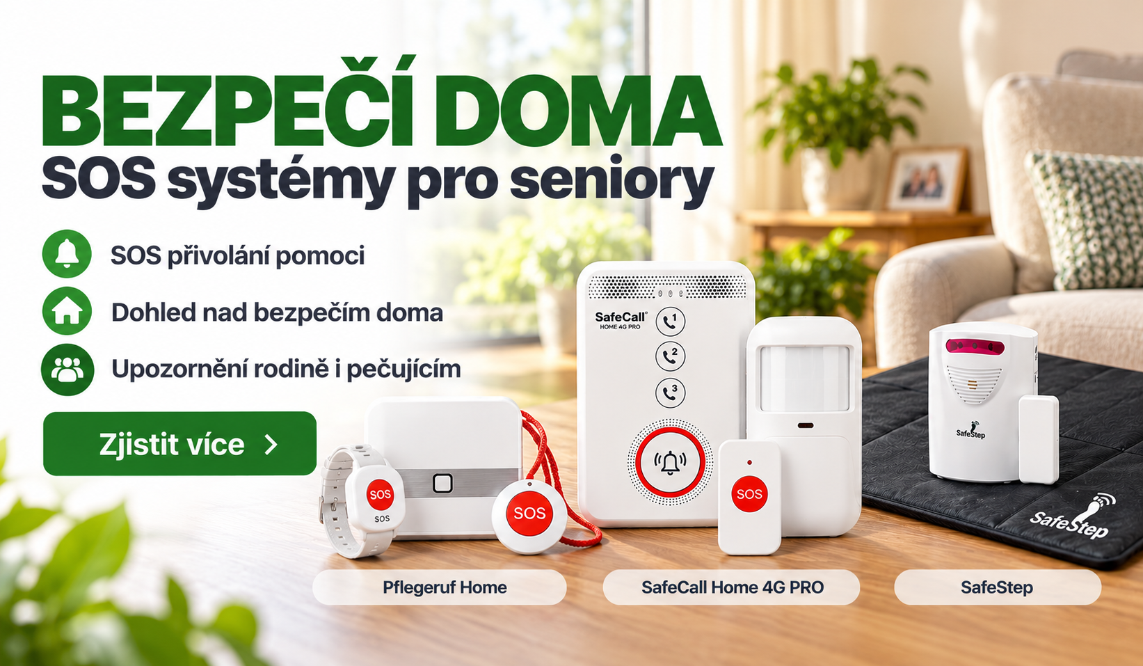 Bezpečí doma – domácí SOS systémy pro seniory
