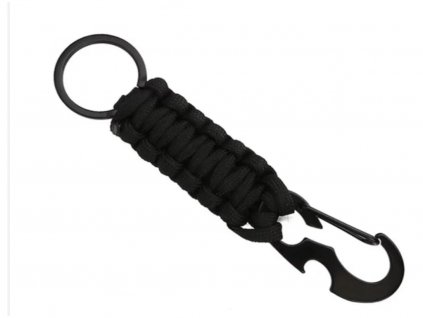 paracord klicenka otvirak black G