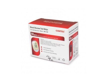 SQ083 Contec glucometer test strips box