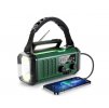Núdzové rádio a powerbanka 10000 mAh, USB-C, AM/FM, solárne s dynamom, so svietidlom a nabíjaním mobilu. Ochranné vrecúško zdarma
