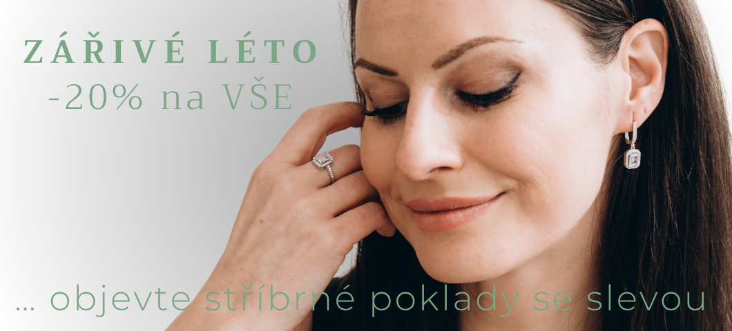 Letní výprodej stříbrných šperků