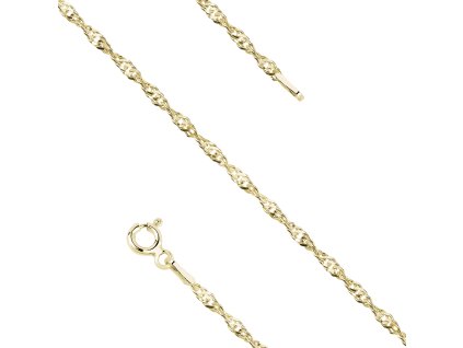 Jemný stříbrný náramek GOLD - LUNICA.cz