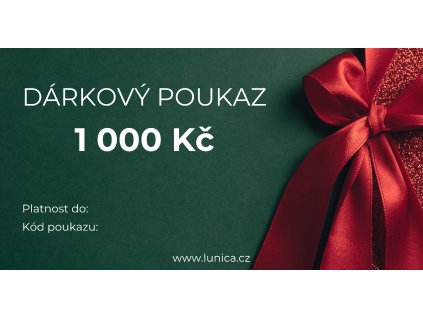 Vánoční elektronický dárkový poukaz - LUNICA.cz
