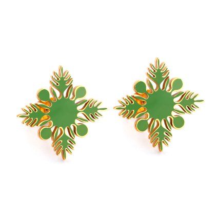 Náušnice ZELENÁ VLOČKA - LUNICA.cz