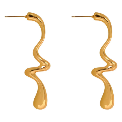 Náušnice GOLDEN SPLASH - LUNICA.cz