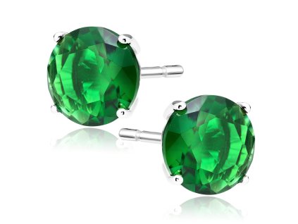 Stříbrné náušnice GREEN 1 cm - LUNICA.cz
