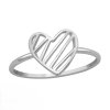 Prsten STŘÍBRNÉ SRDCE - LUNICA.cz
