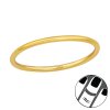 Stříbrný midi prsten GOLD - LUNICA.cz
